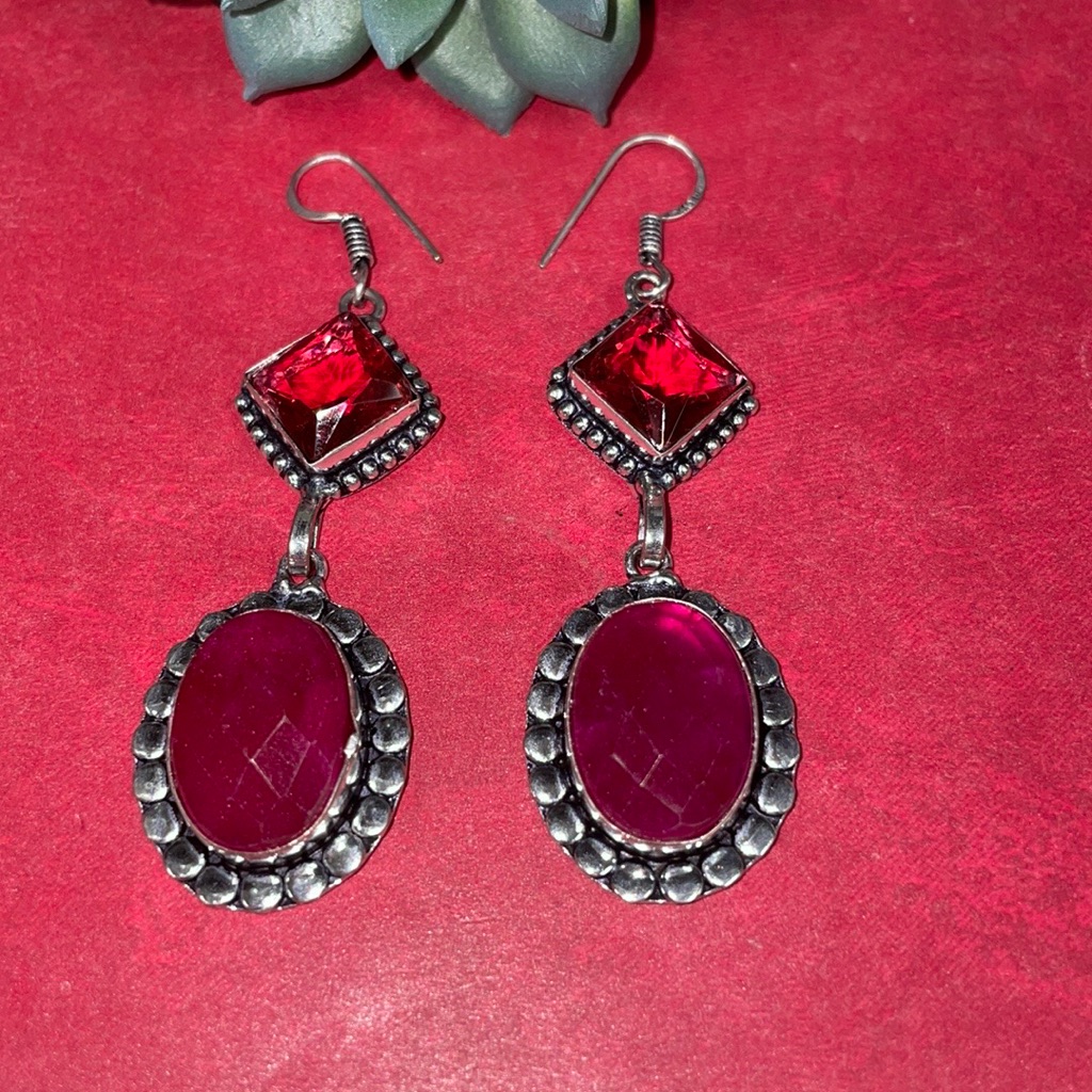 Garnet & Ruby Earrings